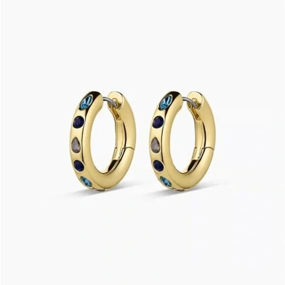Gorjana Jewelry - NEW GORJANA NOVA HOOP EARRINGS, BLUE